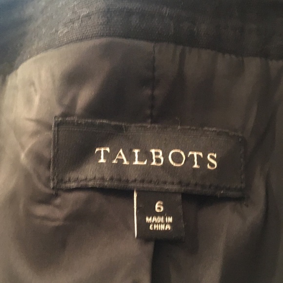 Talbots collarless one button jacket size 6 - Picture 2 of 3